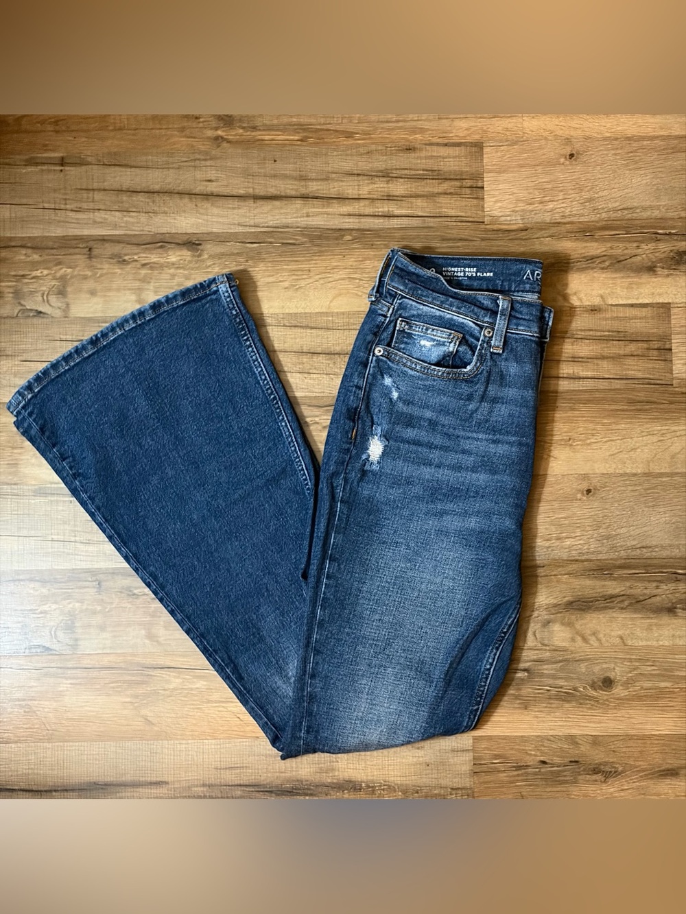 Arizona Jean Co Highest Rise Vintage 70s Flare Jeans Size 9